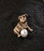Dog And The Ball Brooch