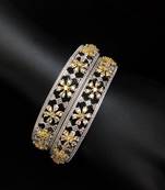 Gold Silver Stylish  Diamond Bangles