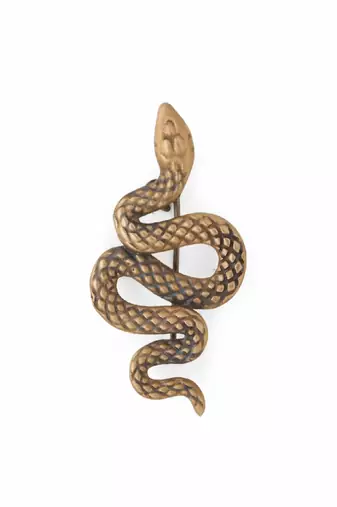 Tangled Python brooch