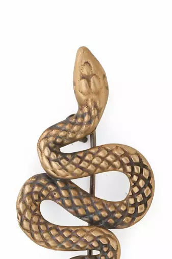 Tangled Python brooch