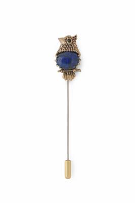 Blue Owlet Lapel Pin 3