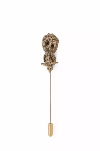 Peeking Owl Lapel Pin