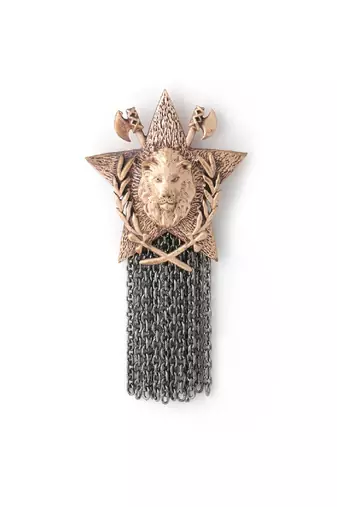 Merit Lion brooch