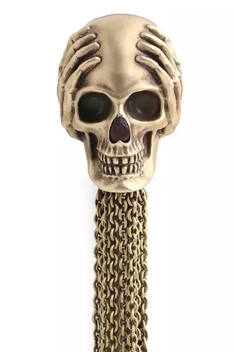 The Kikazaru Inspired Skull Brooch
