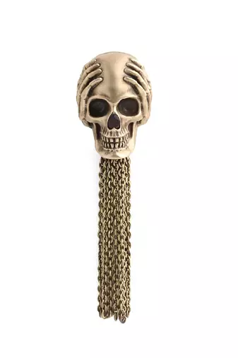 The Kikazaru Inspired Skull Brooch