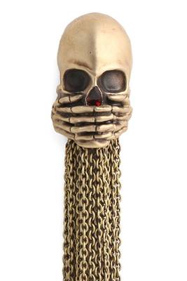 The Iwazaru Inspired Skull Brooch 3