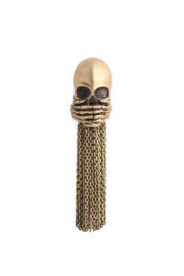 The Iwazaru Inspired Skull Brooch 4