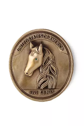 The Horse Coin Brooch