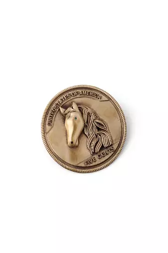 The Horse Coin Brooch