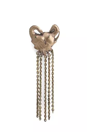 The Dual- Headed Elephant Brooch