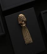 The Mizaru Inspired Skull Brooch