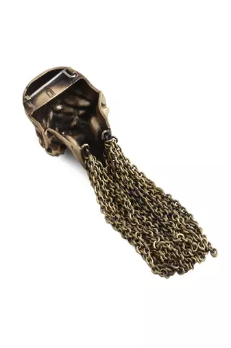The Mizaru Inspired Skull Brooch
