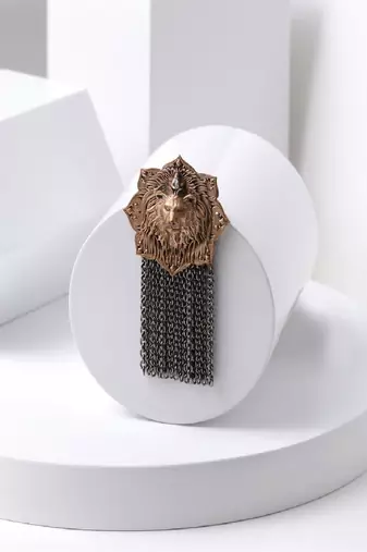 Emperor Lion Brooch