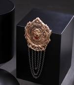 Royal Lion Emblem Brooch