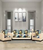 BELLA TRUE Chenille Sofa Cover Blue Set of 6 Pcs for 5 Seater