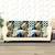 BELLA TRUE Chenille Sofa Cover Blue Set of 6 Pcs for 5 Seater