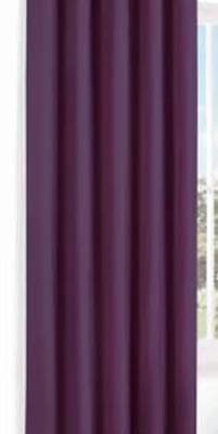 BELLA TRUE Plain Window Curtains Purple (5Feet) Pack of2 2