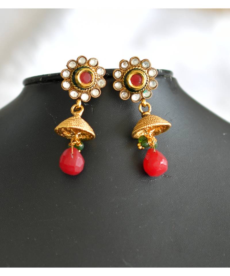 Antique multi layer Mugappu necklace set dj-01430