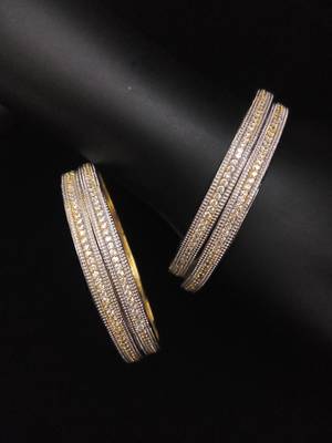 Gold Silver  Diamond Bangles 1