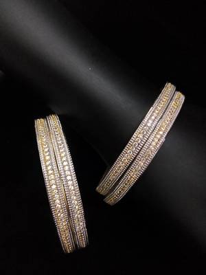Gold Silver  Diamond Bangles 2