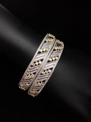 Gold Silver Delicate Diamond Bangles 2