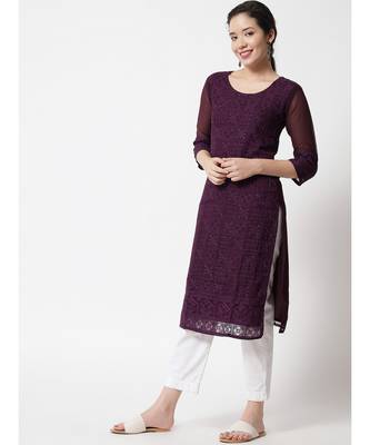  chikankari kurtis 3