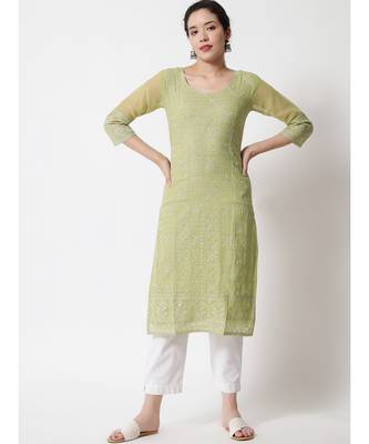  chikankari kurtis 1