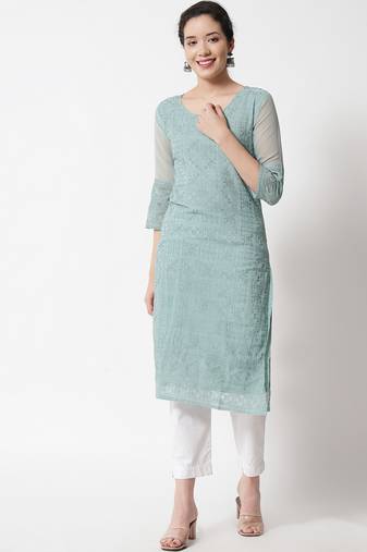 chikankari kurtis