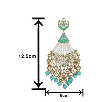 Green pearl earrings 3