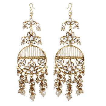 White pearl earrings 1