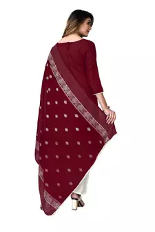 Multicolor embroidered cotton salwar