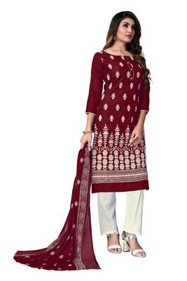 Multicolor embroidered cotton salwar 4