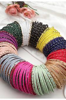Multicolour Alloy Brass Plated Bangles