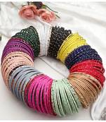 Multicolour Alloy Brass Plated Bangles