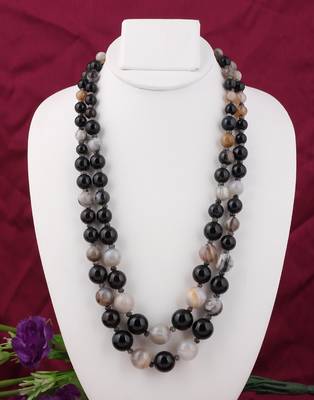 Black agate necklaces 1