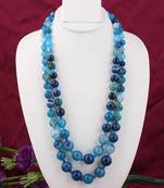 Blue agate necklaces