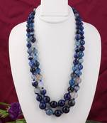 Blue agate necklaces