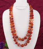 Orange agate necklaces