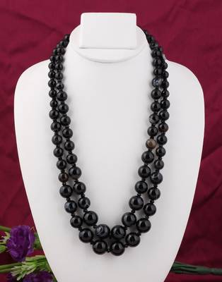 Black agate necklaces 1