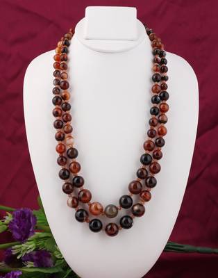 Orange agate necklaces 1