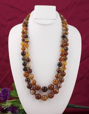 Brown agate necklaces 1