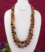 Brown agate necklaces