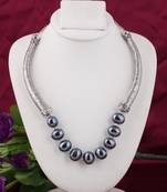 Black pearl necklaces