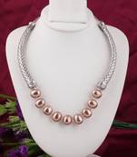Brown pearl necklaces