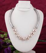 Brown pearl necklaces