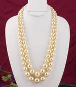 Yellow pearl necklaces