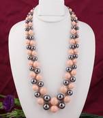 Multicolor pearl necklaces
