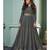 Grey Embroidered Bollywood Anarkali Suit
