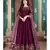 Burgundy Golden Embroidered Anarkali Suit