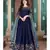Blue Golden Embroidered Anarkali Suit